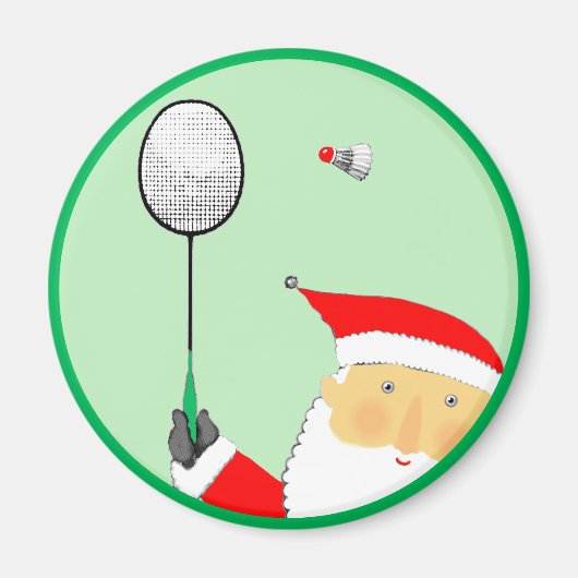 Badminton Kerststokvuller Magneet (Voorkant)