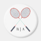 Badminton Keuken Accessoires Racket Custom Magneet (Voorkant)