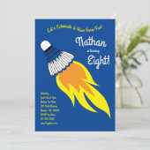 Badminton Kids Verjaardagsfeestje Sport Kaart (Staand voorkant)