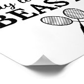 Badminton: Kijk als een schoonheidsspel als een be Poster (Hoek)