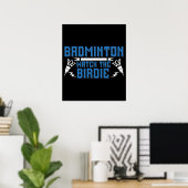 Badminton - kijk naar de shuttle poster (Thuiskantoor)
