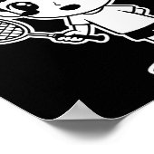 Badminton Kind Cartoon Racquet Sport Shuttle Poster (Hoek)