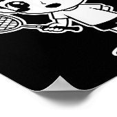 Badminton Kind Cartoon Racquet Sport Shuttle Poster (Hoek)