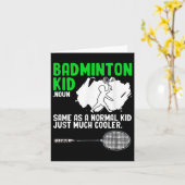 Badminton Kind Racket Shuttle Hobby Badminton Spel Kaart (Gele Bloem)