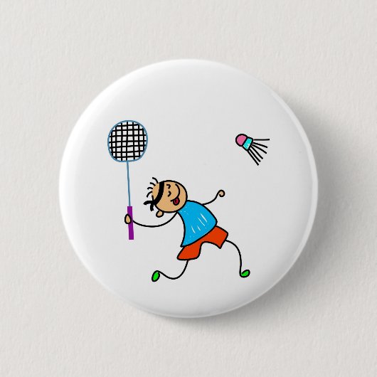 Badminton Kind Ronde Button 5,7 Cm (Voorkant)