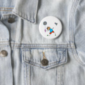 Badminton Kind Ronde Button 5,7 Cm (In situ)
