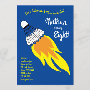 Badminton Kinderen Birthday Party Sports Kaart