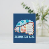Badminton King Briefkaart (Staand voorkant)