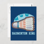 Badminton King Briefkaart (Voorkant / Achterkant)