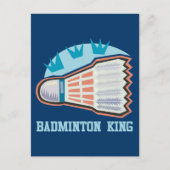 Badminton King Briefkaart (Voorkant)