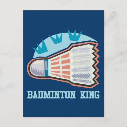 Badminton King Briefkaart (Voorkant)