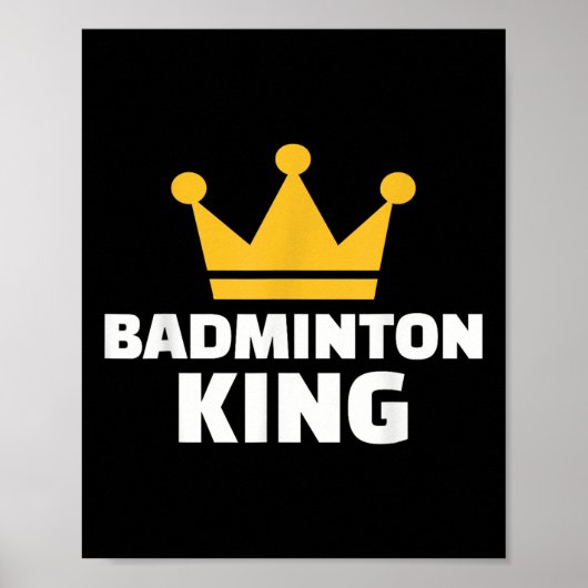 Badminton King Poster (Voorkant)