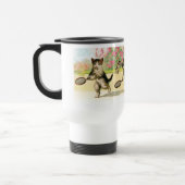 Badminton Kittens Kunst Reisbeker (Links)
