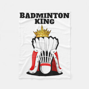 Badminton Koning _ Heren Badminton Speler Shirt Jo Fleece Deken