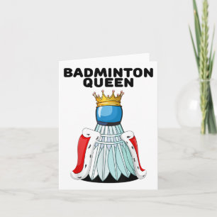 Badminton Koningin _ Meisjes Badminton Shirt _ Dam Kaart