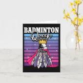Badminton Koningin Shuttle Speler  Kaart (Gele Bloem)