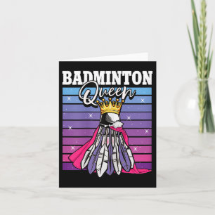 Badminton Koningin Shuttle Speler  Kaart