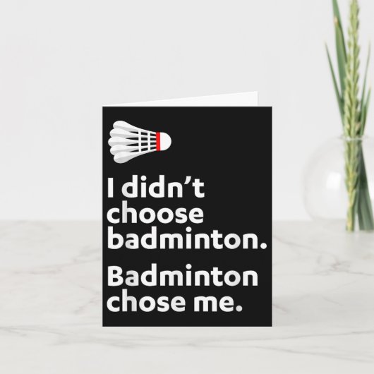 Badminton koos voor mij kaart (Voorkant)
