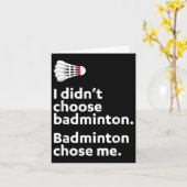 Badminton koos voor mij kaart (Gele Bloem)