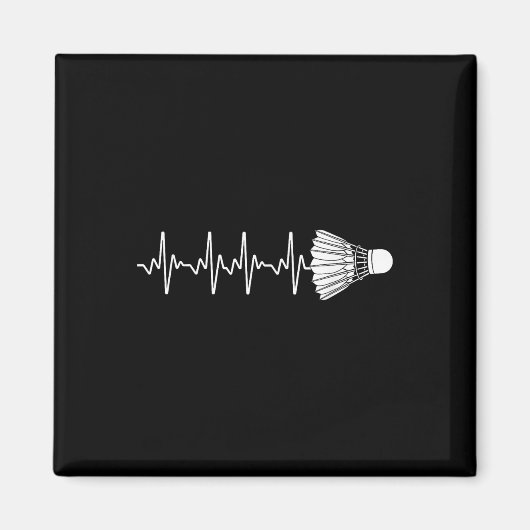 Badminton Kunst Voor Mannen Vrouwen Badminton Lief Magneet (Voorkant)