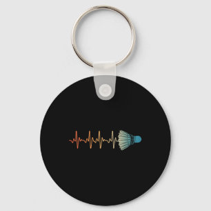 Badminton Kunst Voor Mannen Vrouwen Badminton Lief Sleutelhanger
