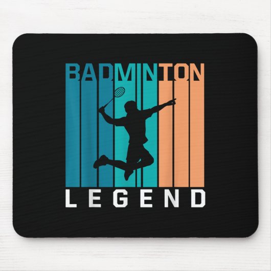 Badminton Legend Badminton Player Shuttle Sports S Muismat (Voorkant)