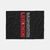 Badminton Legend Funny Badminton Gift Shuttle Fleece Deken (Voorkant (Horizontaal))