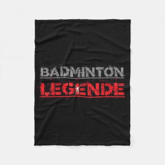 Badminton Legend Funny Badminton Gift Shuttle Fleece Deken (Voorkant)