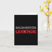 Badminton Legend Funny Badminton Gift Shuttle Kaart (Gele Bloem)