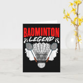 Badminton Legend Shuttle Sport Hobby Badminton Pla Kaart (Gele Bloem)
