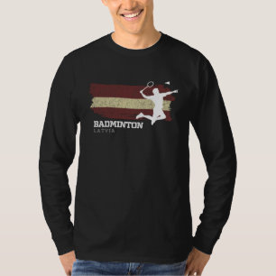 Badminton Letland Net Games Speler Badminton T-shirt