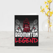 Badminton levende legende speler sport shuttle  kaart (Gele Bloem)