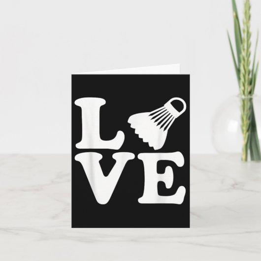 Badminton Liefde Kaart (Voorkant)