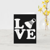 Badminton Liefde Kaart (Gele Bloem)