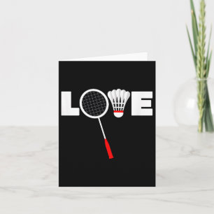 Badminton - Liefde  Kaart