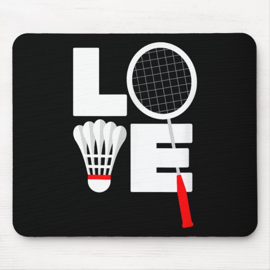 Badminton Liefde Muismat (Voorkant)