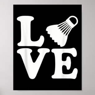 Badminton Liefde Poster