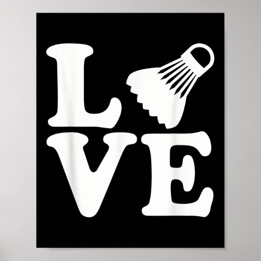 Badminton Liefde  Poster (Voorkant)