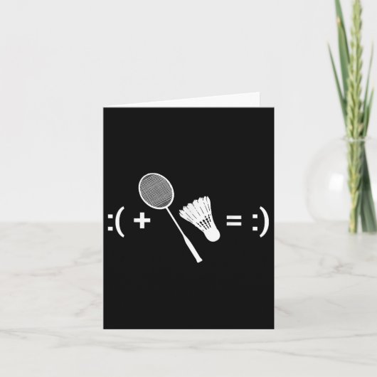 Badminton Liefde Shuttle Racket Sport Badminton  Kaart (Voorkant)