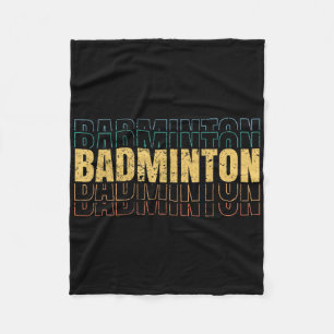 Badminton Liefde Team Speler Coach Fleece Deken