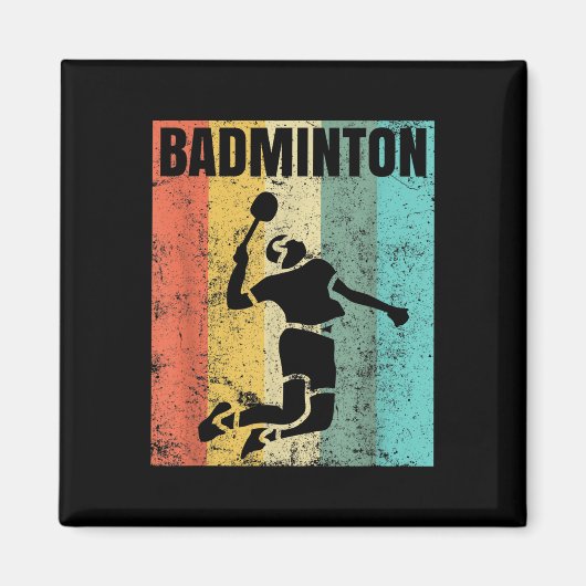 Badminton Liefde Team Speler Coach Magneet (Voorkant)