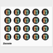 Badminton Liefde Team Speler Coach Ronde Sticker (Vel)