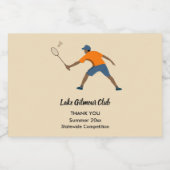 Badminton Likeurfles Etiket (Enkel label)