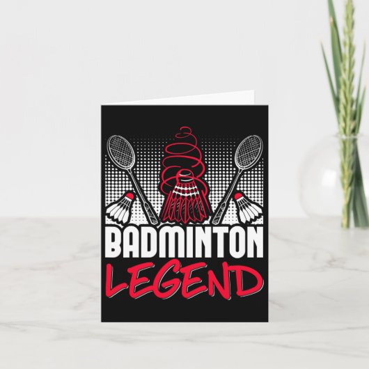 Badminton Living Legend Player Sport Shuttle Kaart (Voorkant)