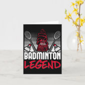Badminton Living Legend Player Sport Shuttle Kaart (Gele Bloem)