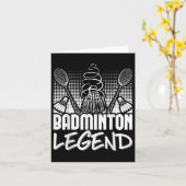 Badminton Living Legend Player Sport Shuttle Kaart (Gele Bloem)