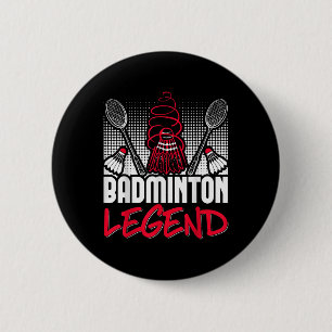Badminton Living Legend Player Sport Shuttle Ronde Button 5,7 Cm