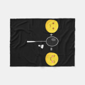 Badminton Love Happy Team Player Coach Funny Shutt Fleece Deken (Voorkant (Horizontaal))