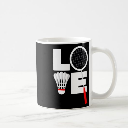Badminton Love Koffiemok (Rechts)