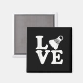 Badminton Love Magneet (Voorkant / Achterkant)